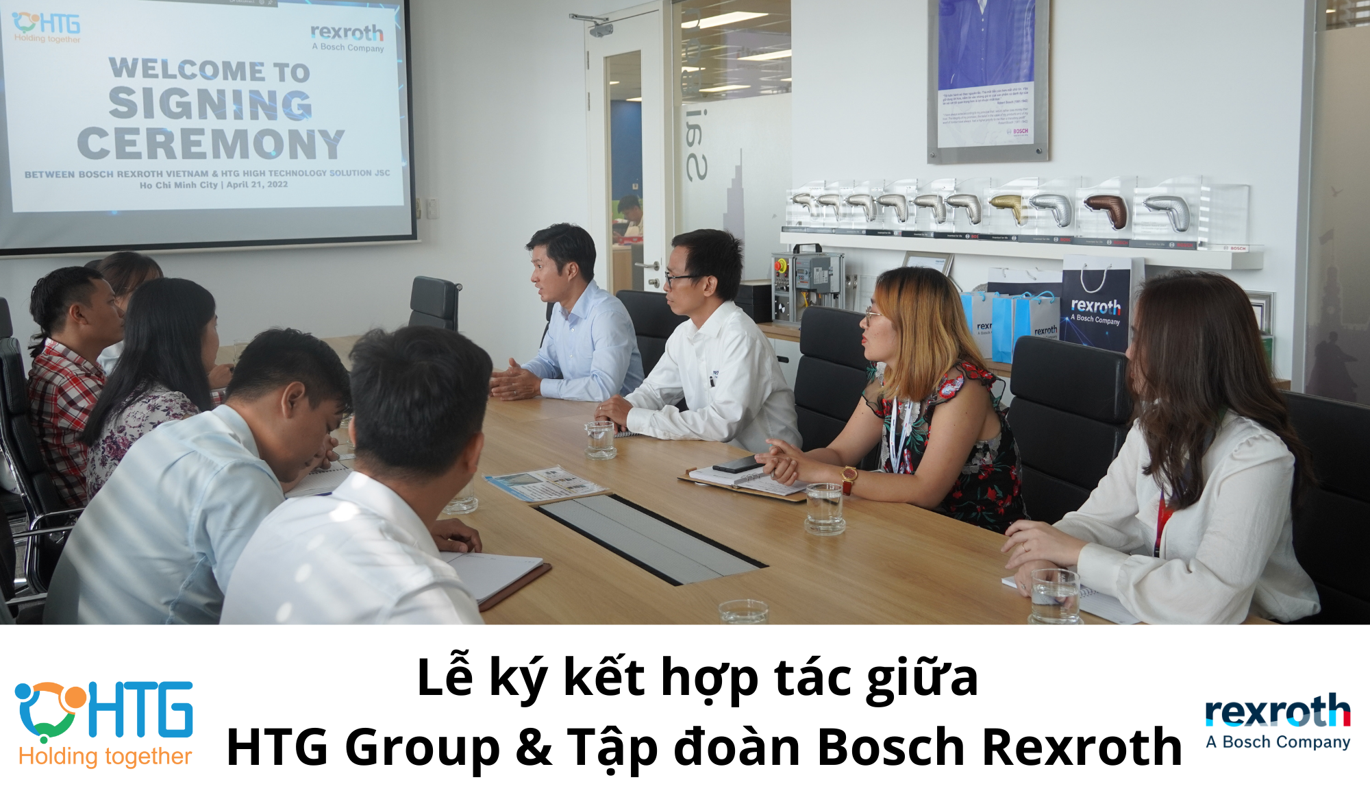 HTG Group trở thành đối tác của Bosch Rexroth: Đại diện phân phối tại Việt Nam các thiết bị tự động hóa