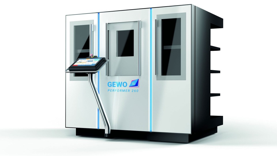Hệ thống in 3D PERFORMER 260 mới của GEWO 3D